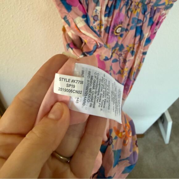 J.Crew Liberty Fabric Pavilion Floral Print Ruffle Neck Dress Size 10 - Picture 4 of 4